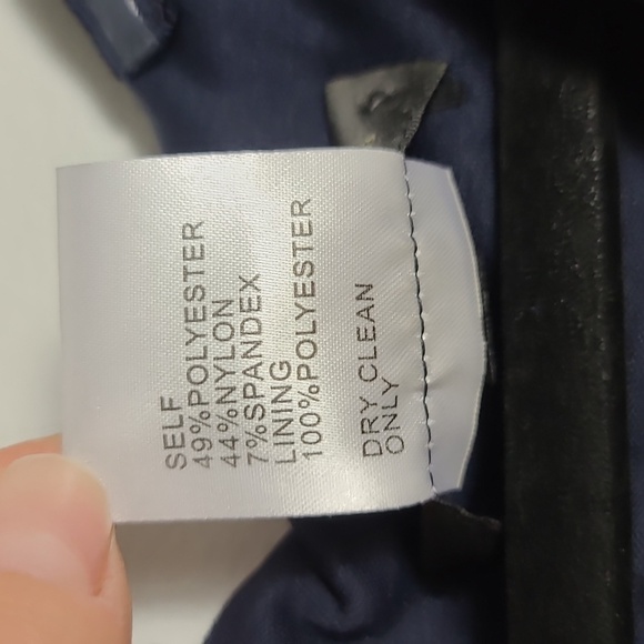 TADASHI SHOJI Midnight Blue Pleated Layered Tiered Ruffle 3D Flower Size 6 - Picture 4 of 14